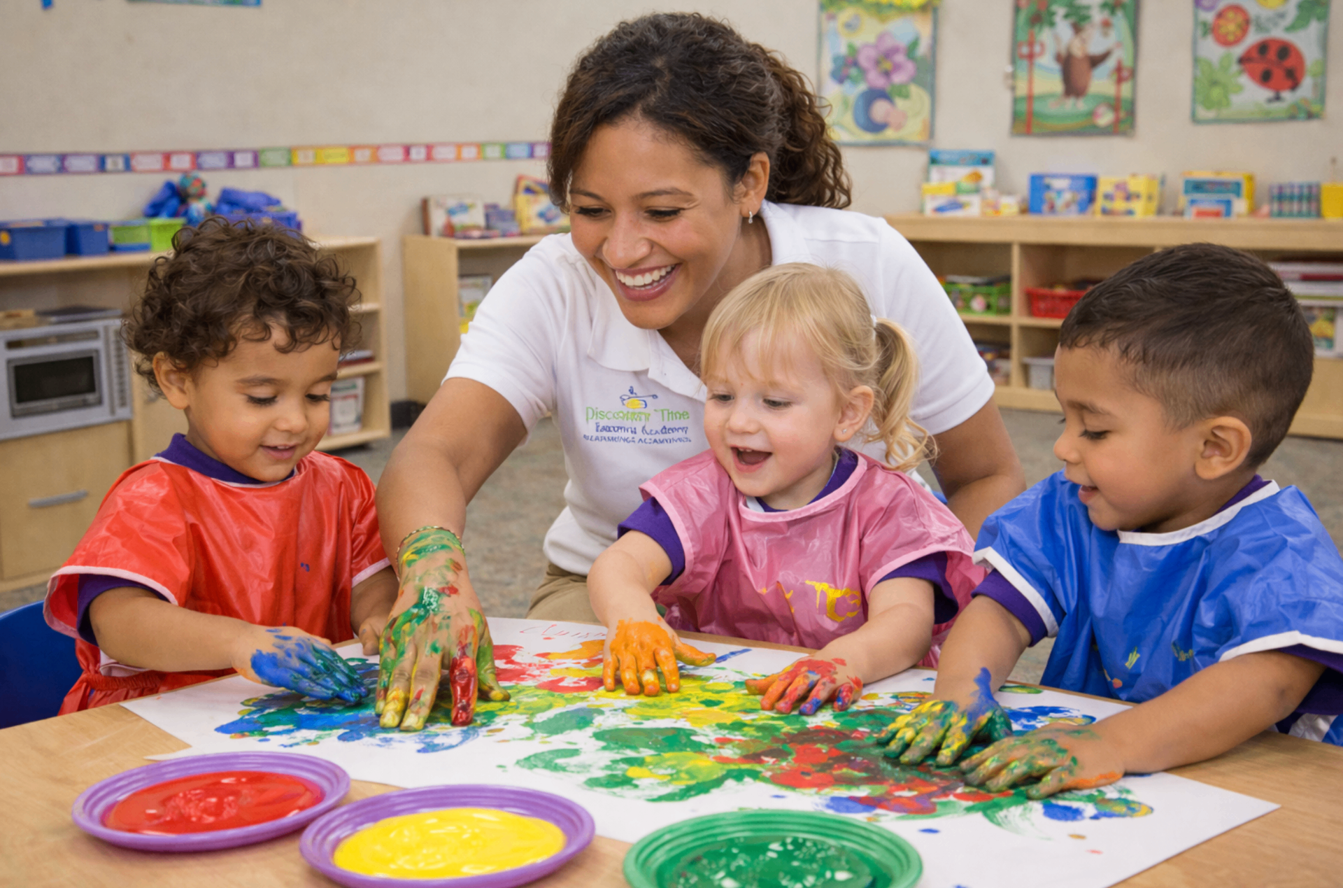 Happy child at Discovery Time Learning Center in Alexandria, VA